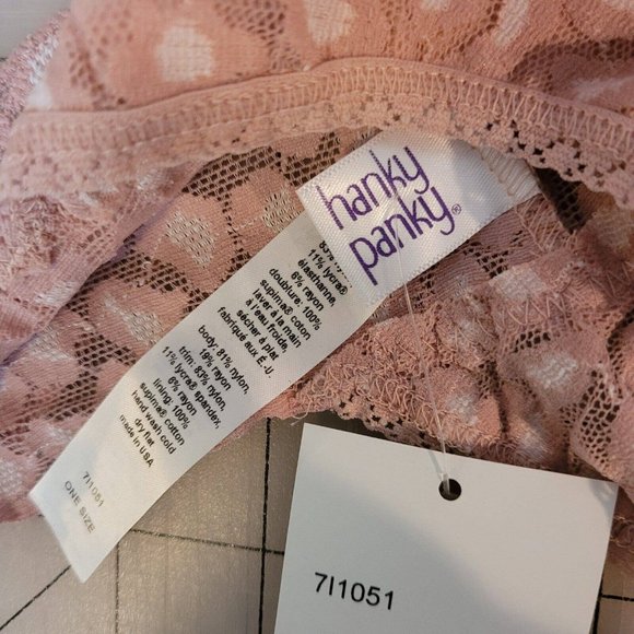 SET OF 5 Hanky Panky Womens Cross-Dyed Leopard Original Rise Thong Pink 7I1051 - Picture 5 of 8